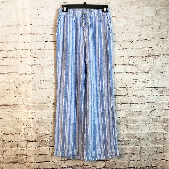 Briggs New York Pants & Jumpsuits Briggslinen Wide Leg Beach Pant